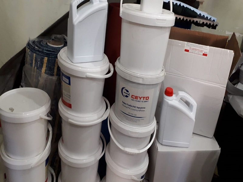 Çim halı yapıştırıcı çeşitleri - Ceyto PVC kova ve kontak bidon çeşitli marka yapay çim tutkal seçenekleri İstanbul