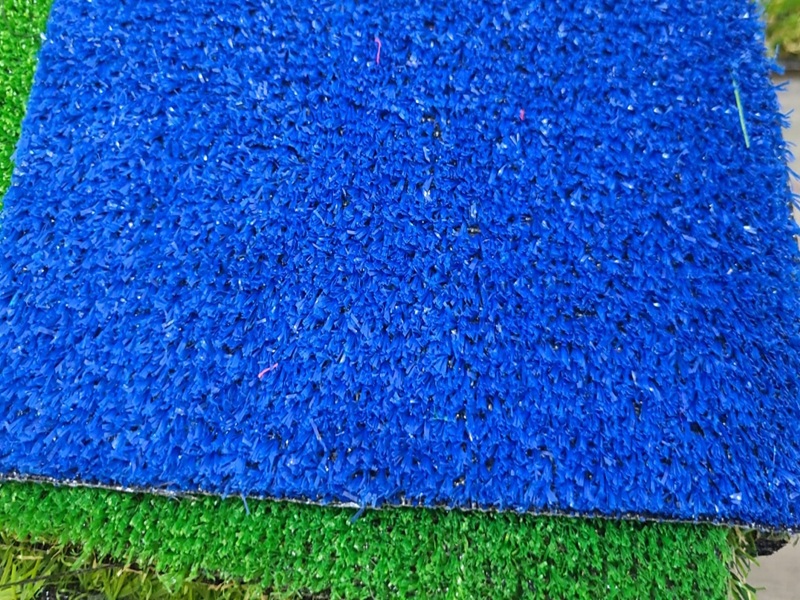 Mavi sentetik çim halı - yüksek yoğunluklu polipropilen mavi yapay çim halı, halı saha tenis kortu basketbol sahası