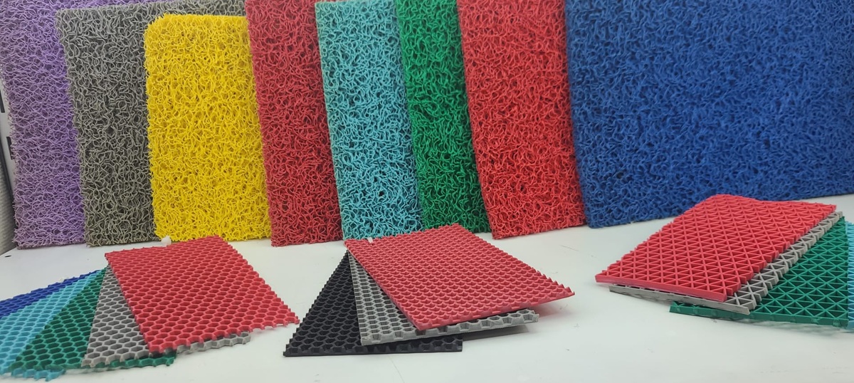 Toptan kıvırcık paspas İstanbul imalat fabrika fiyatı renkli pvc paspas